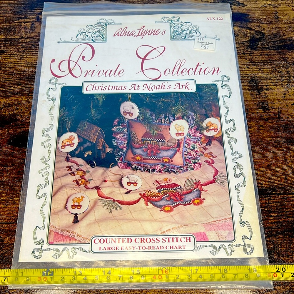 Christmas Noah’s Ark counted cross stitch craft 1994